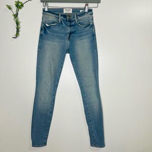 FRAME Denim Le High Skinny Jeans DuPont Drive Sz 25